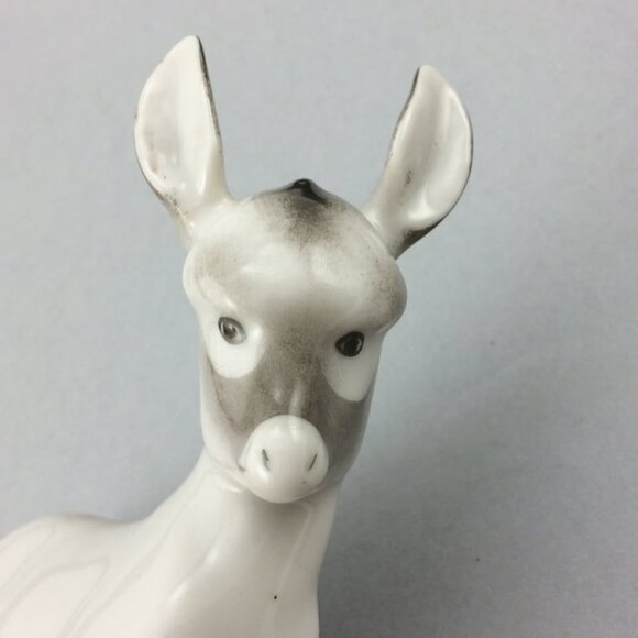 Vintage Porcelain Standing Donkey Figurine - Picture 7 of 10